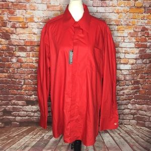 Diamanté Red Button Down Western Shirt